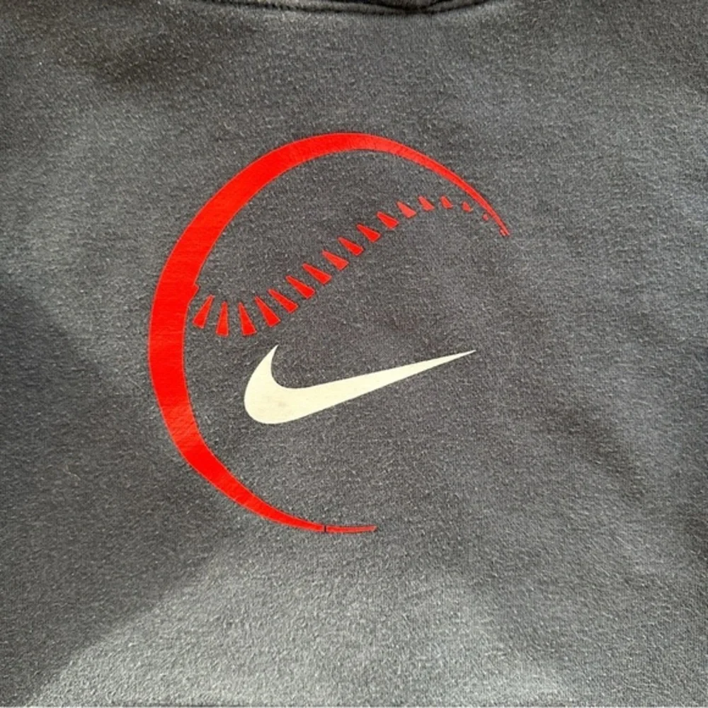 Nike Pullover‎ Hoodie Kids Size 6 Medium 5-6 Years Old Navy Blue